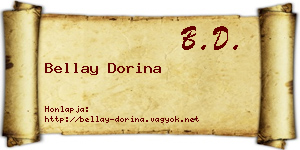 Bellay Dorina névjegykártya